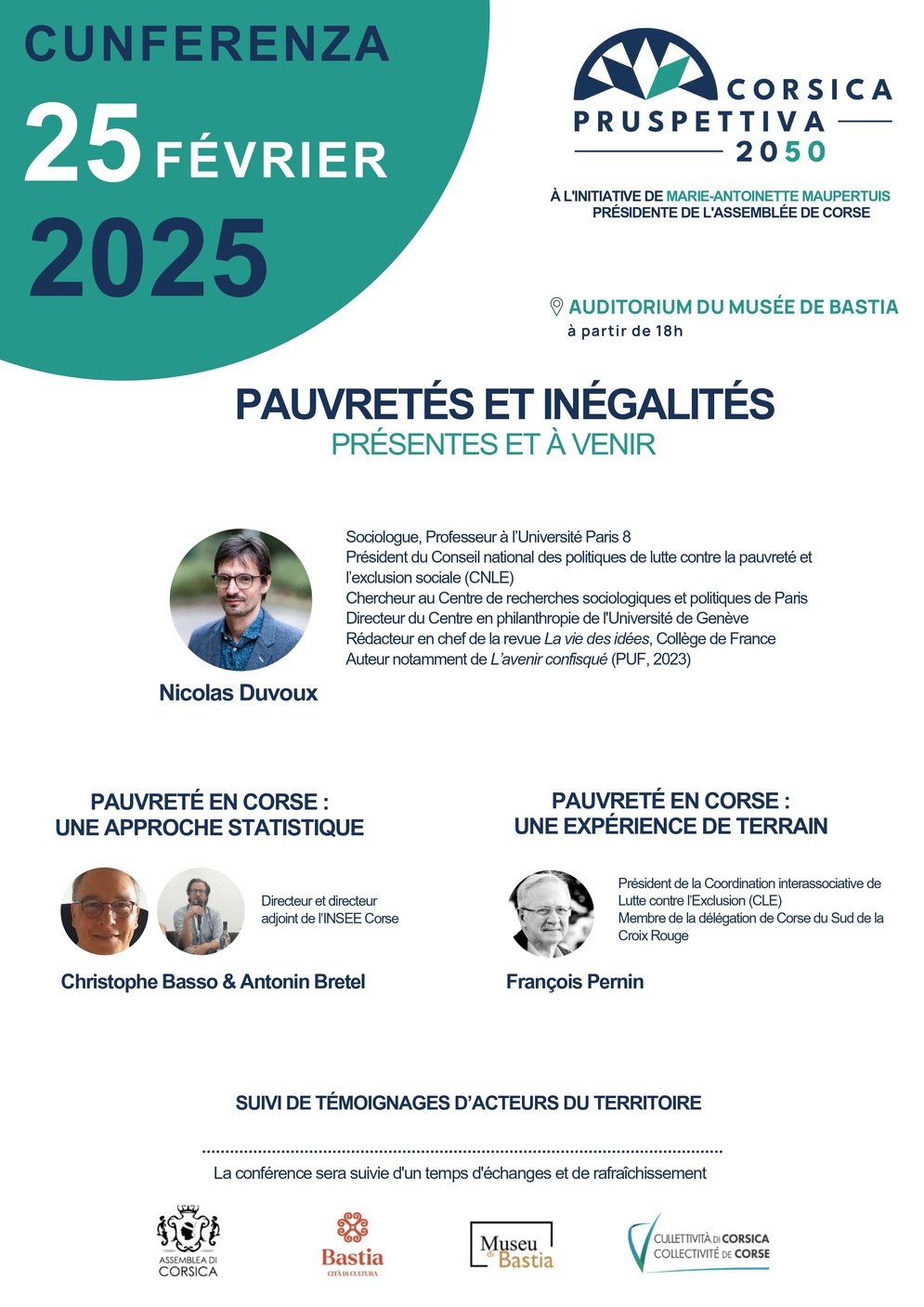 Corsica Pruspettiva 2050 : conférence sur la pauvreté et les inégalités sociales 