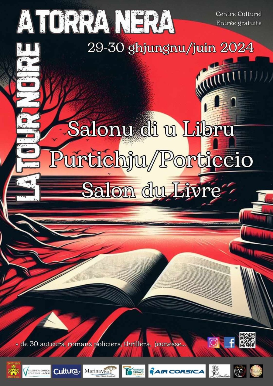 1ère édition du salon du livre policier/noir/thriller : La Tour Noire / A Torra Nera - Centre culturel - Purtichju