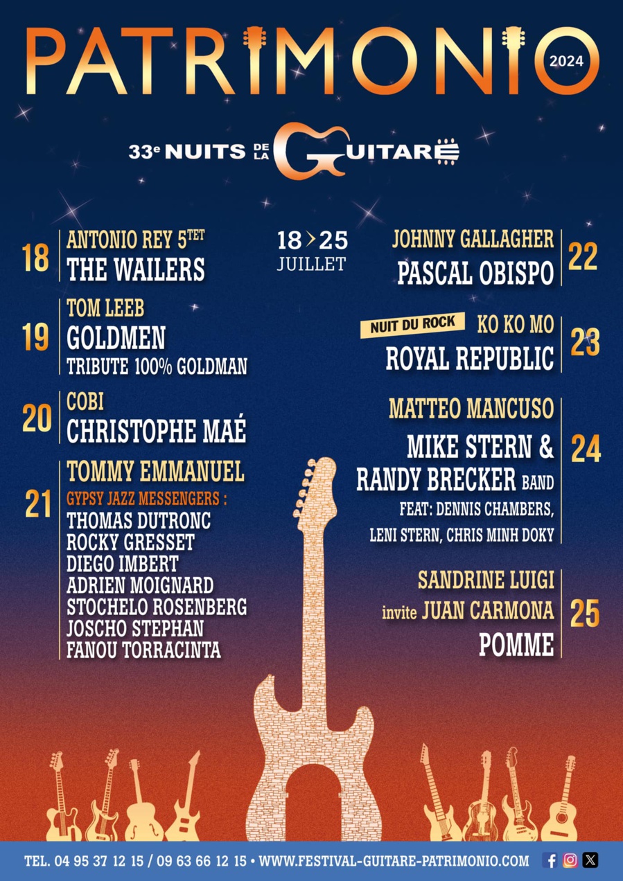 Johnny Gallagher en concert / 33ème nuits de la guitare de Patrimoniu - Théâtre de verdure 