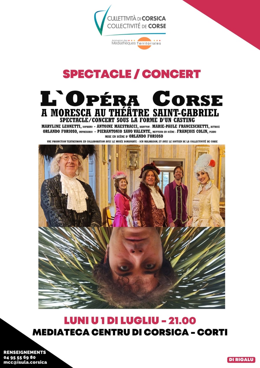 Spectacle / Concert : L'Opéra Corse mis en scène d’Orlando Furioso - Médiathèque Centre Corse - Corti