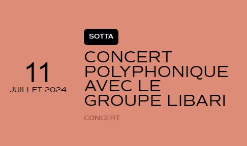Concert polyphonique avec le groupe Libari - Église San Martinu - Sotta