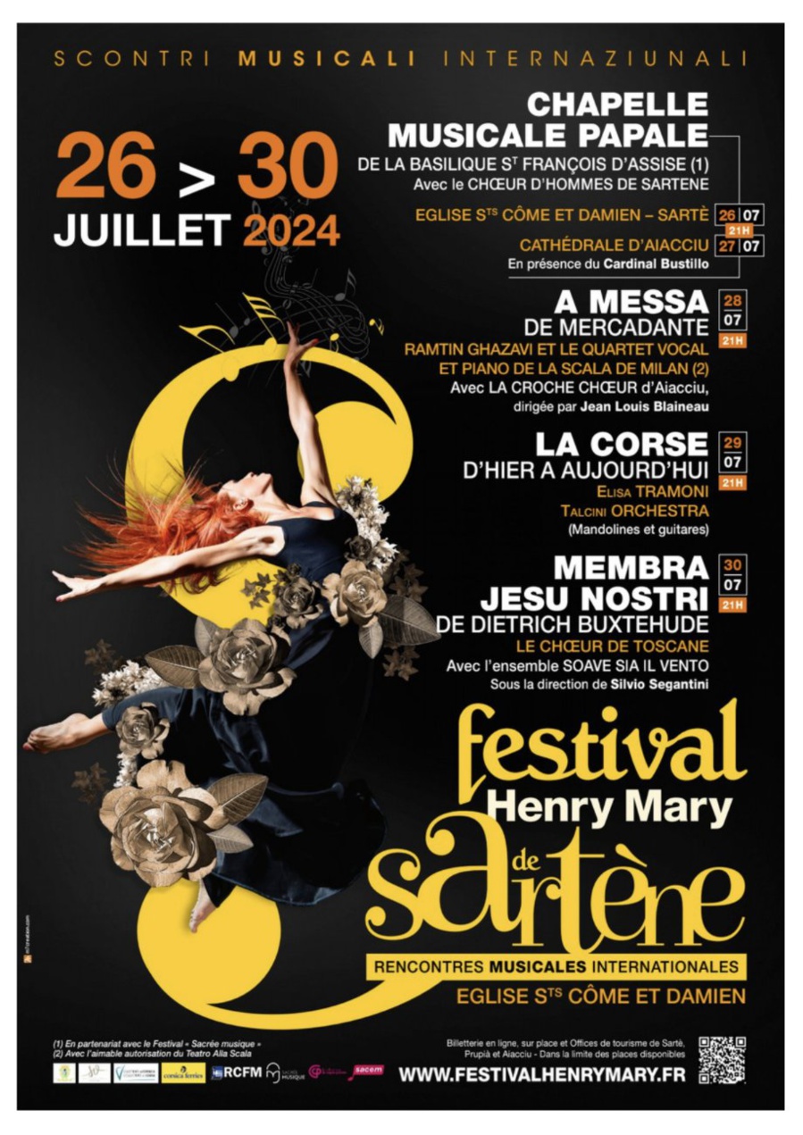 Festival Henry Mary / Chapelle Musicale Papale de la Basilique St Francois d'Assise avec le Chœur d'Hommes de Sartène - Eglise Saints Côme et Damien - Sartè