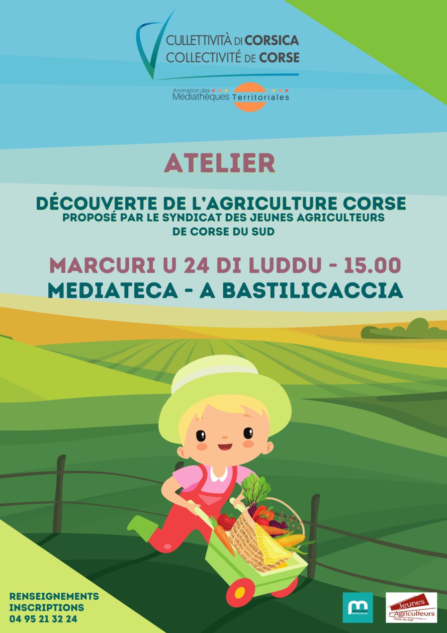 Atelier « Découverte de l’agriculture corse » proposé par le Syndicat des Jeunes Agriculteurs de Corse du Sud - Médiathèque - A Bastelicaccia