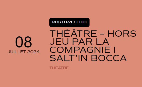 Théâtre : « Hors-jeu » par la compagnie i salt’in bocca - Piazza ‘lla Ghjesia - Portivechju