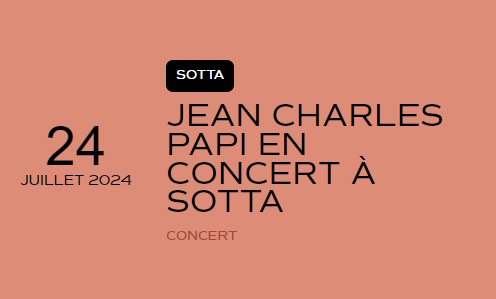 Jean-Charles Papi en concert - Stade Joseph Comiti - Sotta
