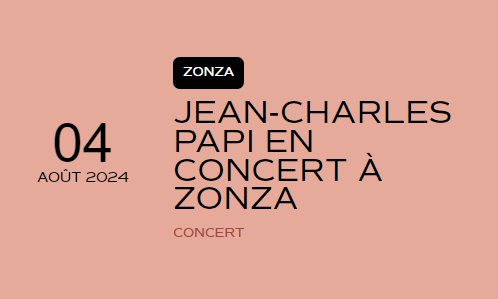 Jean-Charles Papi en concert - Place de l'église - Zonza