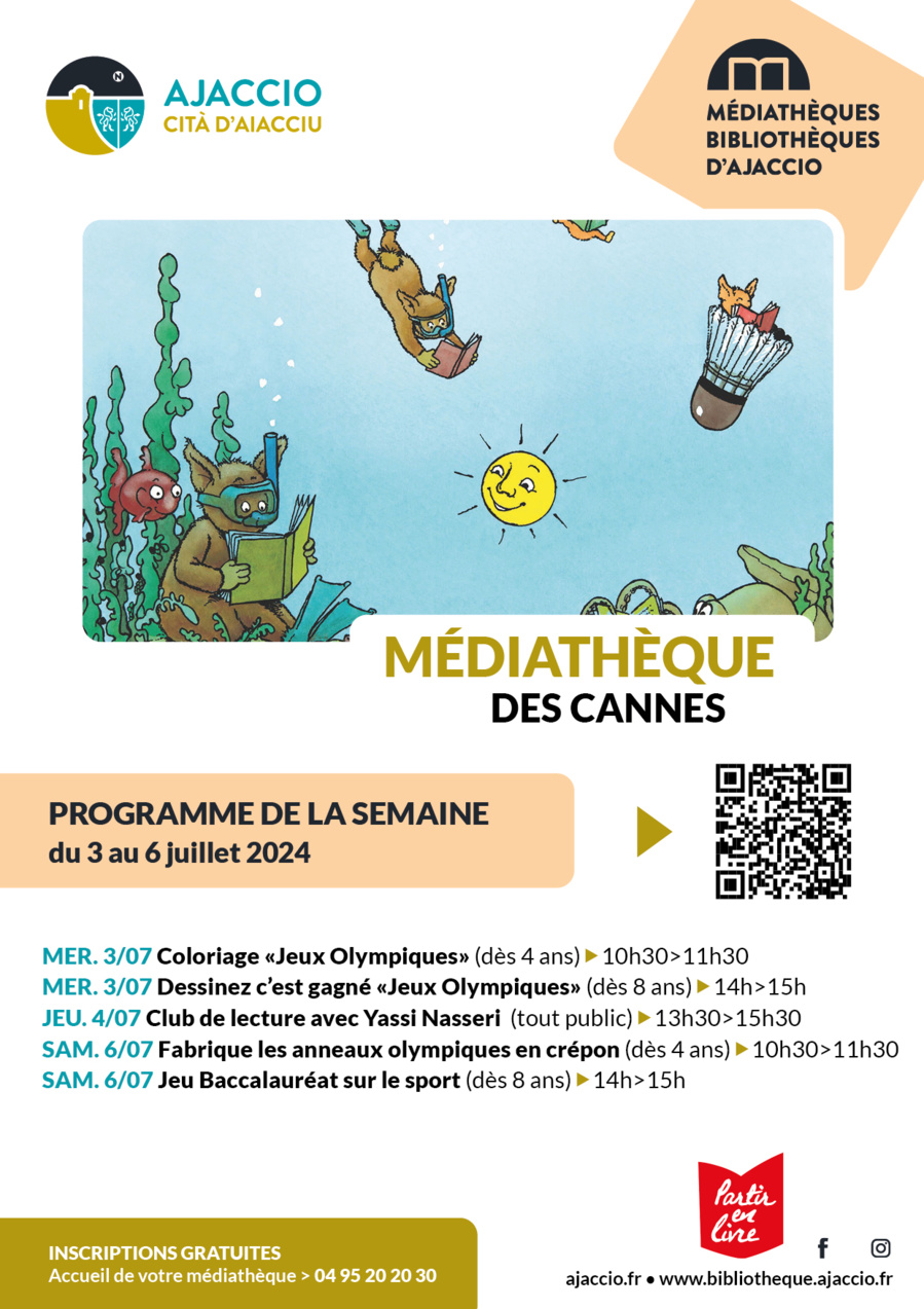 Club de lecture - Médiathèque des Cannes - Aiacciu