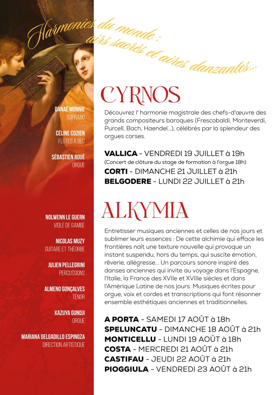 Concert de l'ensemble Alkymia (orgues) - Castifau