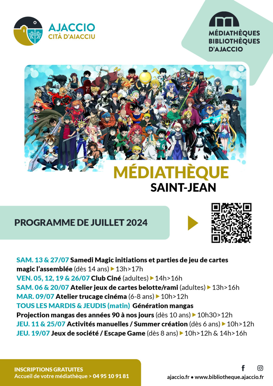 Activités manuelles : Summer création - Médiathèque Saint-Jean - Aiacciu