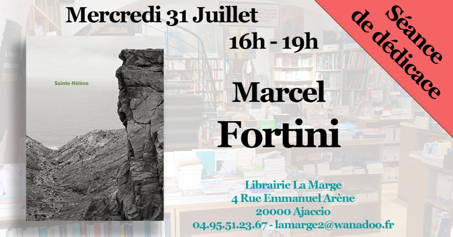 Dédicace de Marcel Fortini - Librairie La Marge - Aiacciu