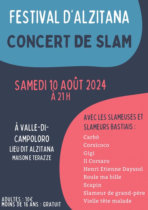Festival d'Alzitana 2024 / Concert de Slam - Lieu-dit Alzitana - E Valle di Campulori 
