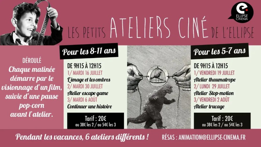 Les petits ateliers ciné de l'Ellipse : Atelier Stop-motion - Cinéma Ellipse - Aiacciu