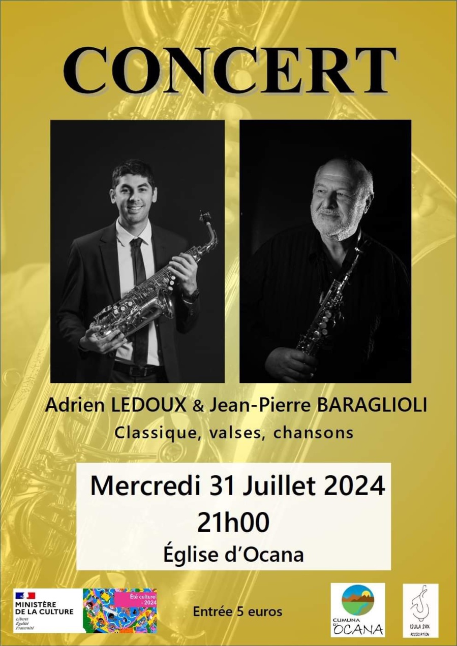 Concert de Adrien Ledoux & Jean-Pierre Baraglioli - Église d'Ocana