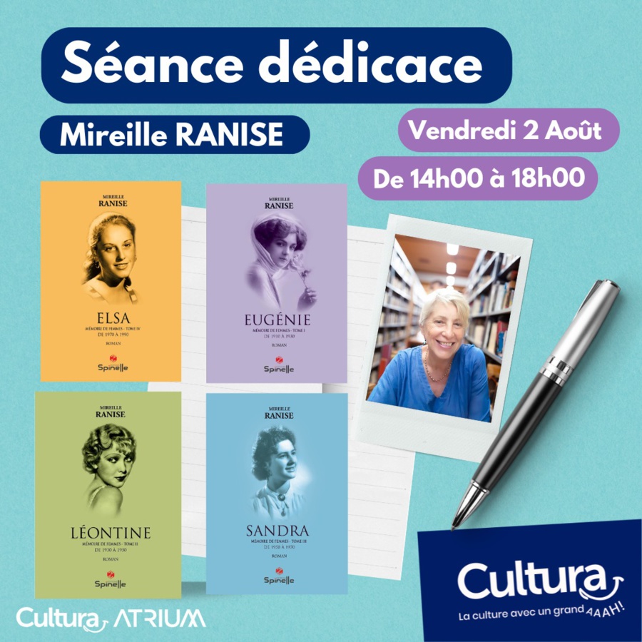 Séance dédicace avec l'autrice Mireille Ranise - Cultura - Aiacciu 