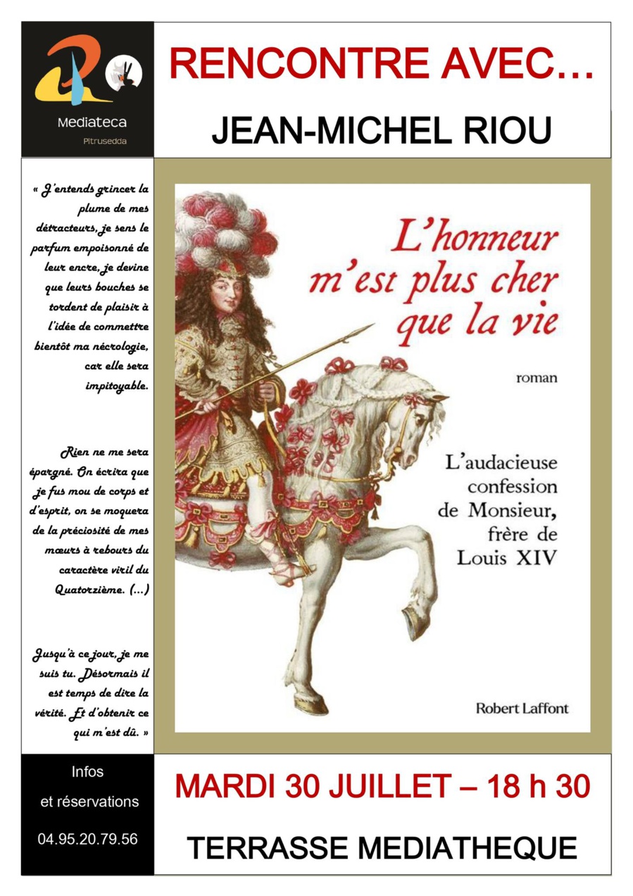 Rencontre avec Jean-Michel Riou autour de son roman 