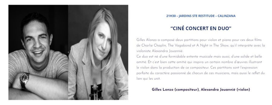 I Scontri di Calinzana 24° Edizione / “Ciné concert en duo” - Jardins de la Chapelle Sainte Restitude - Calinzana