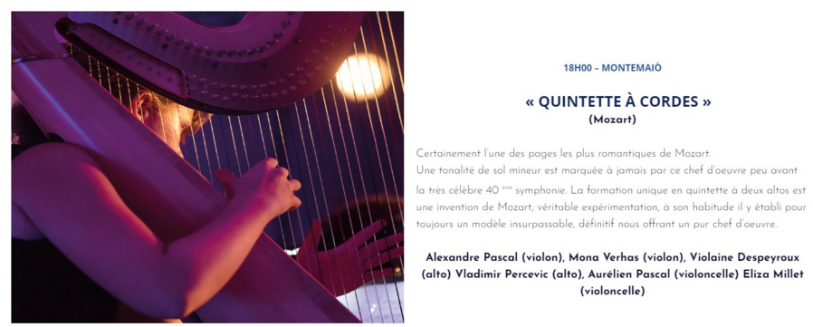 I Scontri di Calinzana 24° Edizione / « Quintette à cordes »(Mozart) - Montemaiò