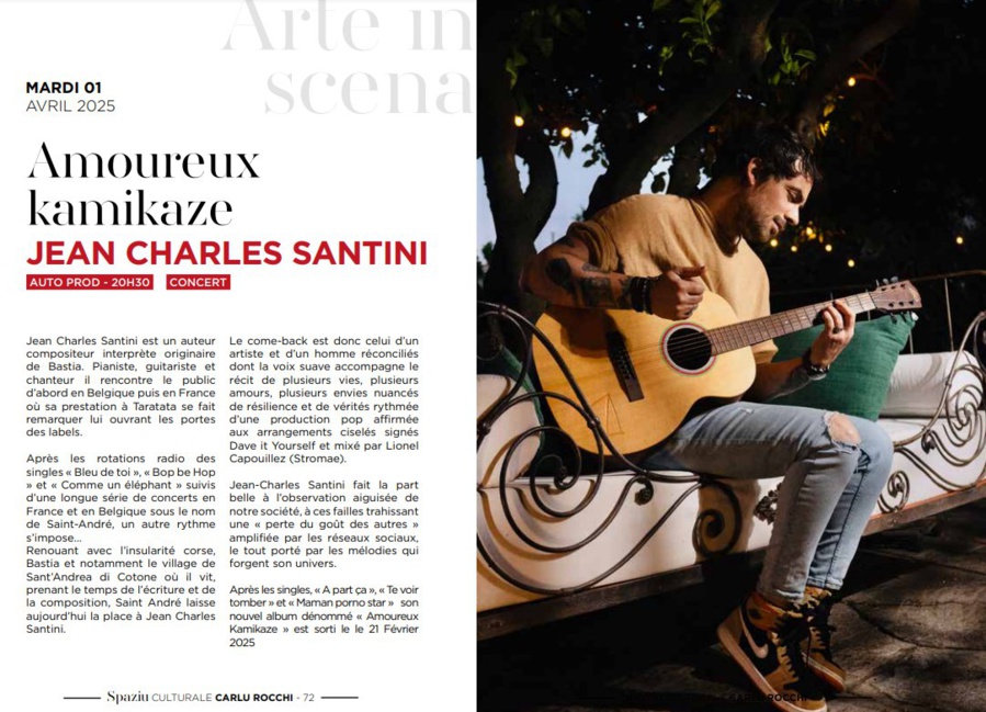 Concert : Jean Charles Santini 