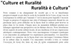 Dialogue Jean-Michel Sorba "Culture et Ruralité Ruralità è Cultura" - Salle Maistrale - Marignana