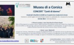 Concert "Canti di donne" avec Anna Rocchi, Doria Ousset et I Maistrelli - Parvis du Musée de la Corse - Corti
