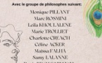 Causerie-débat  « La démocratie en question » avec le groupe de philosophes : Monique Pillant, Marc Rosmini, Leila Khoulalene, Marie Trolliet, Charlotte Créac'h, Céline Acker, Maïssa Falha, Samy Lalanne, Denis De Casabianca - Tavagna-Club - Talasani