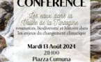 Conférence "Les eaux dans la vallée du Tartagine: ressources, biodiversité et histoire dans les enjeux du changement climatique" animée par Antoine Orsini, Hydrobiologiste et Antoine-Noble Marchini, Historien - Piazza Cumuna - Castifau