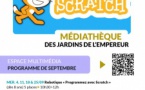 Robotique "Programmer sur Scratch" - Médiathèque des Jardins de l’Empereur - Aiacciu