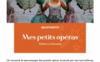 Spectacle jeune public : "Mes petits opéras"  - Salle rouge - Portivechju