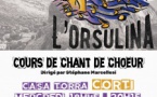 Cours de chant de choeur dirigé par Stéphane Marcellesi organisés par l'association Mandeo - Corti 