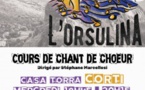 Cours de chant de choeur dirigé par Stéphane Marcellesi organisés par l'association Mandeo - Corti 