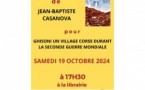 Rencontre et dédicace avec Jean-Baptiste Casanova autour de son ouvrage "Ghisoni un village corse durant la seconde guerre mondiale" -  Librairie Alma - Bastia 