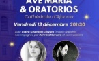 Concert natale "Ave Maria & Oratorios" avec la mezzo-soprano, Claire Charlotte Cervera, accompagnée par Bertrand Cervera, violoniste soliste à l’orchestre national de France - Cathédrale Santa Maria Assunta - Ajaccio