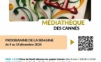 Déco de Noël «Rennes en papier tressé» - Médiathèque des Cannes - Aiacciu