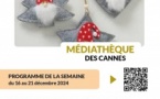 Déco de Noël «crée une magnifique couronne de Noël» - Médiathèque des Cannes - Aiacciu