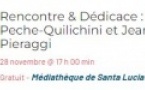 Rencontre & Dédicace : Kewin Peche-Quilichini et Jean-Louis Pieraggi - Médiathèque - Santa Lucia di Portivechju