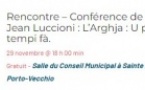 Rencontre / Conférence de Pierre-Jean Luccioni : "L’Arghja : U panu, tempi fà" - Salle du conseil municipal de la mairie - Santa Lucia di Portivechju