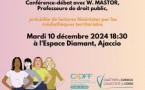 Conférence-débat avec Wanda Mastor, Professeure de droit public, précédée de lectures féministes par les médiathèques territoriales : "L'IVG dans la constitution et après ?" - Espace Diamant - Aiacciu