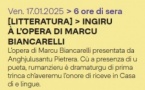 Littérature  : "Ingiru à l'opera di Marcu Biancarelli"- Casa di e lingue - Bastia