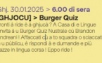 Jeu : "Burger Quiz" Nustrale cù Brandon Andreani  - Casa di e lingue - Bastia