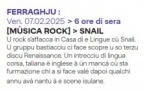 Concert de rock : Snail - Casa di e lingue - Bastia