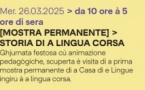 Exposition : « Mostra permanente / Storia di a lingua corsa » - Casa di e lingue - Bastia