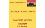 Rencontre et dédicace avec Joris Giovannetti et son premier roman "Ceux que la nuit choisit"- Librairie Alma - Bastia 