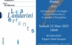 27ème édition du Printemps des Poètes avec Marie Ferranti, Alain Di Meglio, la Cie I Salt’in Bocca et le groupe A Pasqualina - Espace Saint-Jacques - Bunifaziu