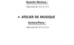 Ateliers : Musique  (Guitare / Piano) et théâtre - Salle de la médiathèque - Tiuccia