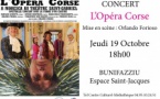 Représentation du spectacle concert : L’Opéra Corse - Espace Saint-Jacques - Bunifaziu