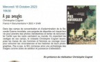 Projection du film "À pas aveugles" en présence du réalisateur Christophe Cognet dans le cadre du festival "Filmi d’ottobre" - Cinémathèque de Corse - Portivechju