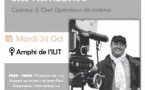 Masterclass avec Yves Agostini Cadreur & Chef Opérateur de cinéma - Amphithéâtre de l'IUT - Corti