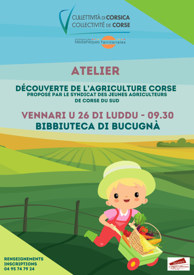 Atelier « Découverte de l’agriculture corse » proposé par le Syndicat des Jeunes Agriculteurs de Corse du Sud - Bibbiuteca di Bucugnà