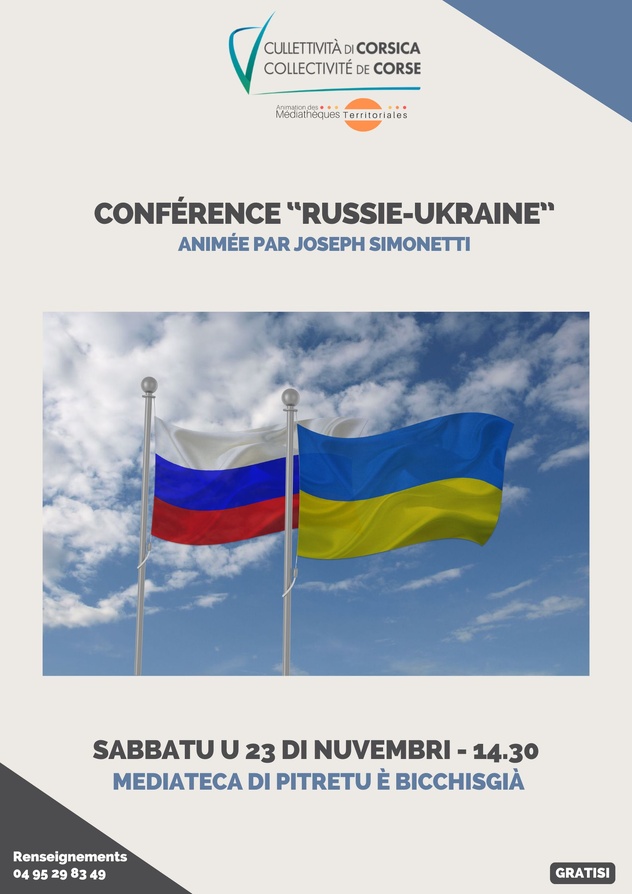 Conférence “Russie-Ukraine” animée par Joseph Simonetti - Mediateca di Pitretu è Bicchisgià