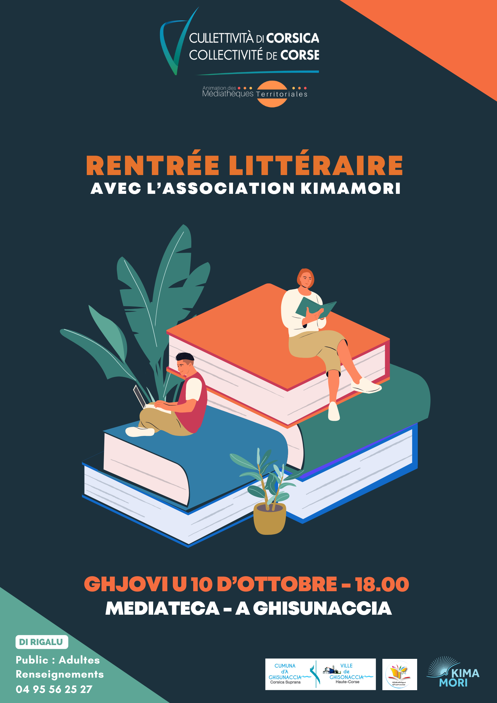 Rentrée littéraire avec l’Association Kimamori - Mediateca - A Ghisunaccia